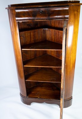 Large Antique Corner Cabinet in Mahogany, 1840s-UY-951527