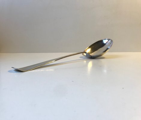 Large Antique Danish Silver Serving Spoon by Funck G. Jensen-LCR-767391