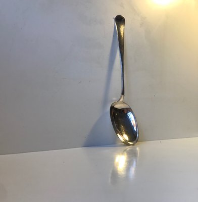 Large Antique Danish Silver Serving Spoon by Funck G. Jensen-LCR-767391