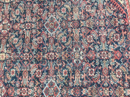 Large Antique Distressed Runner Mahal Hand Knotted Rug-YMM-1061963