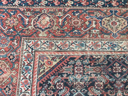 Large Antique Distressed Runner Mahal Hand Knotted Rug-YMM-1061963