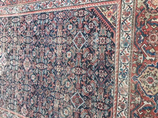 Large Antique Distressed Runner Mahal Hand Knotted Rug-YMM-1061963