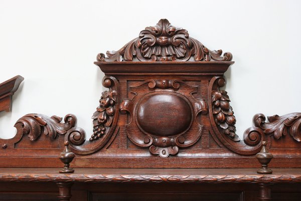 Large Antique French Renaissance Sideboard in Oak, 1880-WIP-1735261