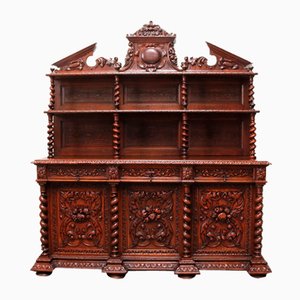 Large Antique French Renaissance Sideboard in Oak, 1880-WIP-1735261