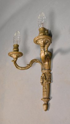 Large Antique French Wall Sconce in Bronze, 1890s-CTD-1453744