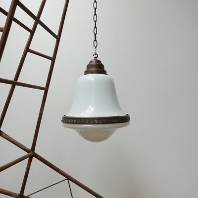 Large Antique German 2-Tone Pendant Lamp-JRP-950978