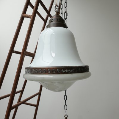 Large Antique German 2-Tone Pendant Lamp-JRP-950978