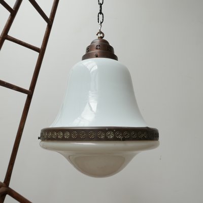 Large Antique German 2-Tone Pendant Lamp-JRP-950978