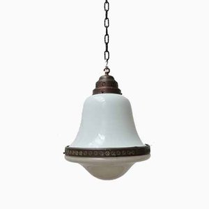 Large Antique German 2-Tone Pendant Lamp-JRP-950978