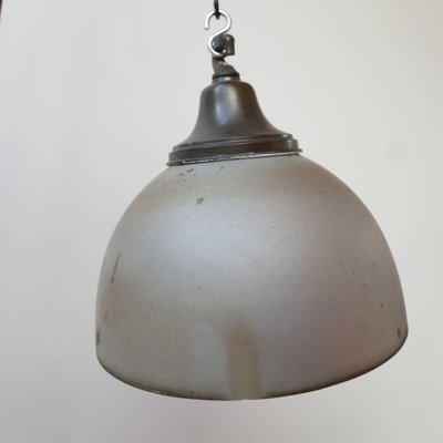 Large Antique Mercury Glass Reflector Pendant Lamp-JRP-910219