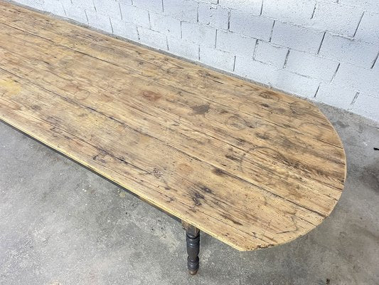 Large Antique Pine Farm Table, 1890s-PB-1761829