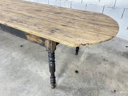 Large Antique Pine Farm Table, 1890s-PB-1761829