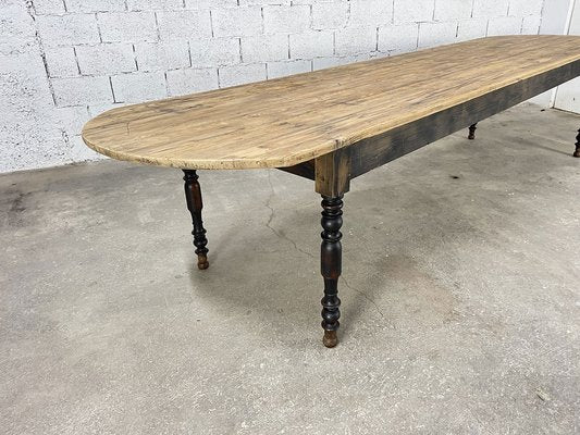 Large Antique Pine Farm Table, 1890s-PB-1761829