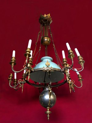 Large Antique Raise-Low Ceiling Lamp-WSV-605356