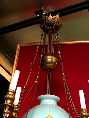 Large Antique Raise-Low Ceiling Lamp-WSV-605356