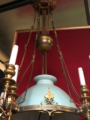 Large Antique Raise-Low Ceiling Lamp-WSV-605356