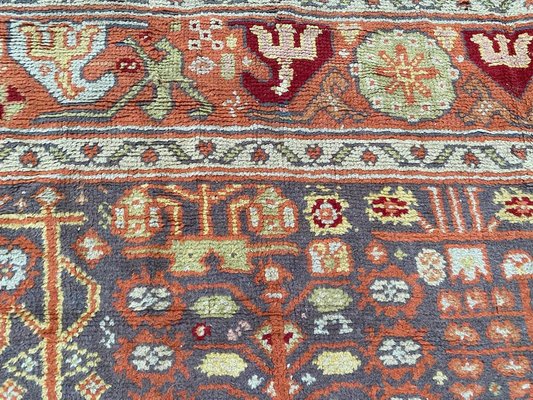 Large Antique Spanish Oushak Rug-YMM-1061840