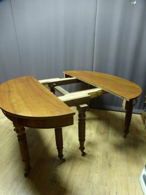 Large Antique Walnut Table-WSV-605253