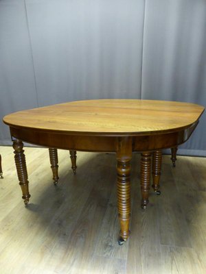 Large Antique Walnut Table-WSV-605253