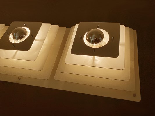 Large Architectonic Wall Light from Honsel, 1970s-GUT-2036712