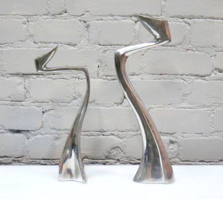 Large Arclumis Series Candlesticks by Matthew Hilton for SCP, England, 1980s, Set of 2-QFD-1289874