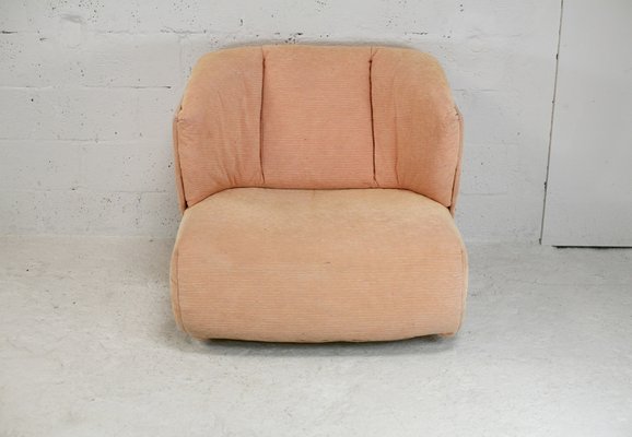 Large Armchair in Orange Pastel from Ligne Roset, France, 1990s-MAO-1033018