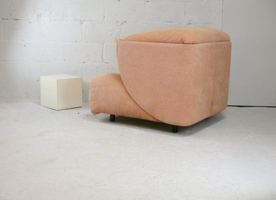 Large Armchair in Orange Pastel from Ligne Roset, France, 1990s-MAO-1033018