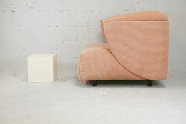 Large Armchair in Orange Pastel from Ligne Roset, France, 1990s-MAO-1033018