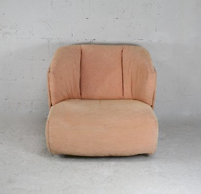 Large Armchair in Orange Pastel from Ligne Roset, France, 1990s-MAO-1033018