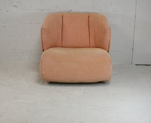 Large Armchair in Orange Pastel from Ligne Roset, France, 1990s-MAO-1033018