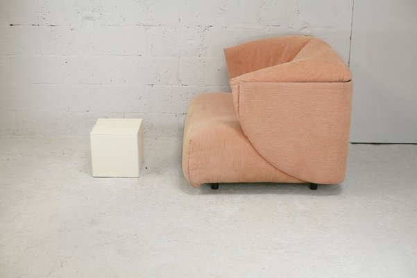 Large Armchair in Orange Pastel from Ligne Roset, France, 1990s-MAO-1033018