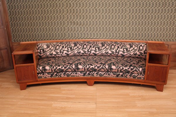 Large Art Deco Bench Sofa from Ateliers Majorelle, 1930s-KMQ-1449681