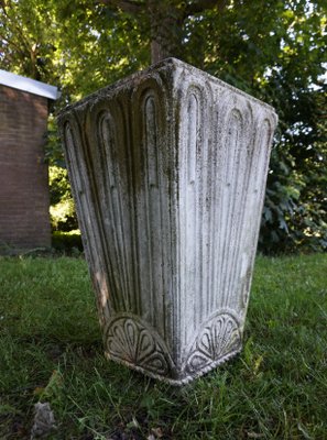 Large Art Deco Concrete Planter-EA-1155989