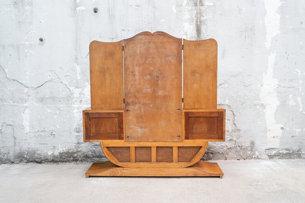 Large Art Deco French Dressing Table in Gilt Birch Root, 1920s-UJE-1705285