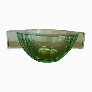 Large Art Deco Green Bowl by Daum-TEP-1310803