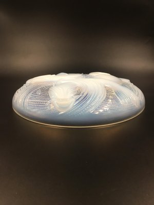 Large Art Deco Opalescent Bowl with Fishes from d'Avesn, France, 1930s-SAK-1802977