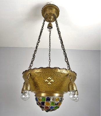 Large Art Nouveau Ceiling Lamp, 1900s-FPY-1395975