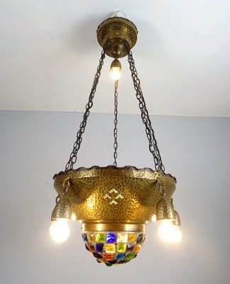 Large Art Nouveau Ceiling Lamp, 1900s-FPY-1395975