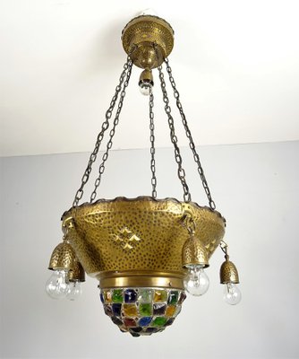 Large Art Nouveau Ceiling Lamp, 1900s-FPY-1395975