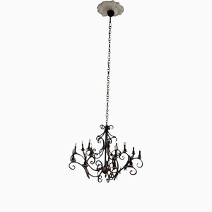 Large Artistically Wrought Iron Chandelier-WQQ-1352973