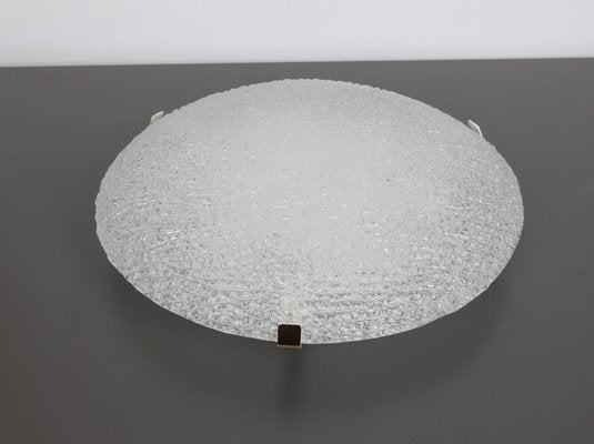 Large Austrian Ice Glass Flush Mount from Kalmar, 1960s-UGR-1086065