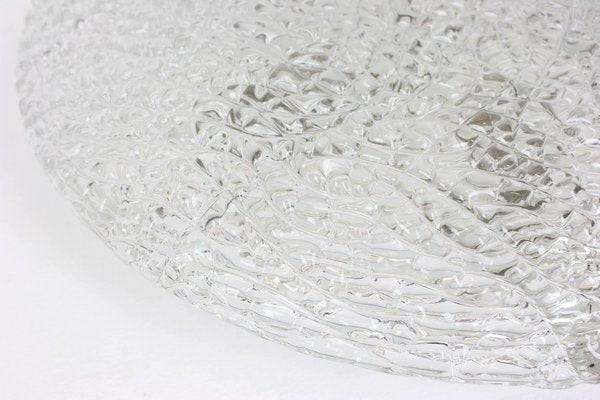 Large Austrian Ice Glass Flush Mount from Kalmar, 1960s-UGR-1086116