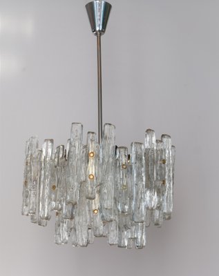 Large Austrian Murano Ice Glass Chandelier by J. T. Kalmar-VA-1133160