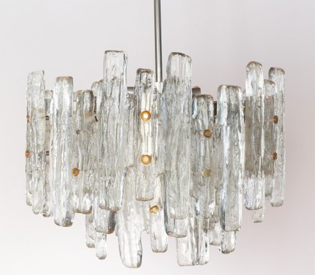 Large Austrian Murano Ice Glass Chandelier by J. T. Kalmar-VA-1133160