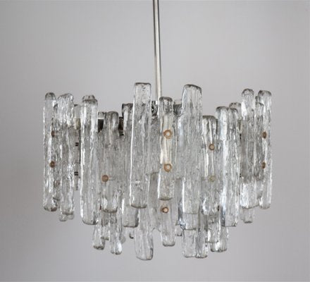 Large Austrian Murano Ice Glass Chandelier by J. T. Kalmar-VA-1133160