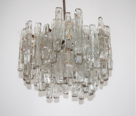 Large Austrian Murano Ice Glass Chandelier by J. T. Kalmar-VA-1133160