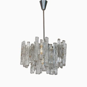 Large Austrian Murano Ice Glass Chandelier by J. T. Kalmar-VA-1133160