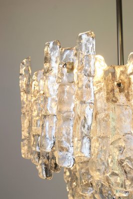 Large Austrian Murano Ice Glass Chandelier by Kalmar, 1960s-UGR-1085597