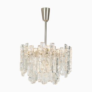 Large Austrian Murano Ice Glass Chandelier by Kalmar, 1960s-UGR-1085491