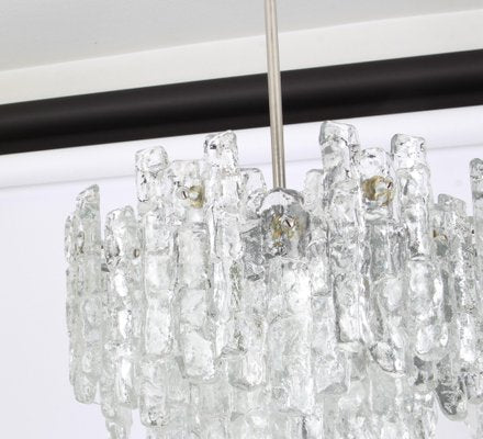 Large Austrian Murano Ice Glass Chandelier from Kalmar, 1960s-UGR-1086139